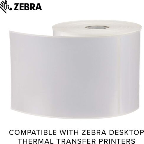 Zebra 4 x 6 in Thermal Transfer Polyester Labels Z-Ultimate 3000T Permanent Adhesive Shipping Labels 1 in Core 4 rolls 10031647SP in Saudi Arabia