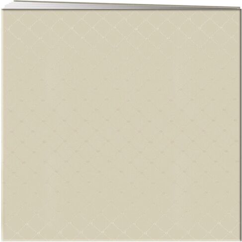 Pioneer 12 Inch by 12 Inch Postbound Diamond Pattern Fabric Cover Memory Book, Ivory in Saudi Arabia