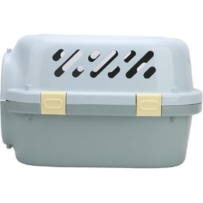 Cat Travel Carrier, Large Space 4 Sided Ventilation, Hard Sided Plastic Pet Carrier with Lockable Door for Airline Approved Outdoor Home Car Use (Large Size for Straight Handle) in Saudi Arabia