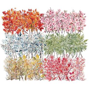 مجموعة ملصقات فروع مكونة من 120 قطعة لمستلزمات سجل القصاصات، وملصقات سجل القصاصات الورقية، وملصق أوراق طبيعية لدفتر القصاصات، والمخطط، والمجلة غير المرغوب فيها، ومجلات الرصاص in Kuwait