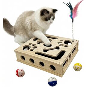 صندوق إثراء لغز الخدش للقطط، صندوق إثراء مبرد أظافر القطط، ورق الصنفرة، لعبة علاج القطط التفاعلية، خالية من الإجهاد، الخدوش التي تقليم الأظافر in Kuwait