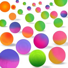 20 Pcs Cat Toy Bouncy Balls, 1.25 Inch Interactive High Elasticity Rubber Cat Ball, Durable Pet Toy for Indoor Outdoor in Kuwait
