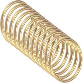 M METERXITY 12 حزمة من حلقات صائد الأحلام، إكليل مكرامية معدني مقاس 5.5 بوصة، حلقات دائرية من الزهور، طوق يدوي لإكليل الزفاف DIY / الحرف اليدوية المعلقة / ديكور عيد الميلاد [فضي] in Kuwait