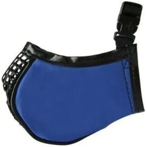 Soft Dog Muzzles Mesh Breathing Panel Safe Secure Restricts Unwanted Behavior (XLarge - Yellow) in Kuwait