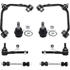 Detroit Axle-Front End 8pc Stementik Kit for 2008-2012 Honda Accord ، 2009-2014 TSX 2010 2011 ، 2 rems rems rems w/ball boints ، اثنين من مفاصل الكرة السفلية ، قضبان التعادل الخارجية ، 2 قضبان التأثير in Kuwait