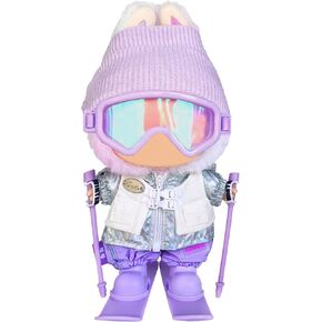 17cm Doll Clothes and Accessories Set for Lububu- Winter Snow Themed Ski Outfits with Mini Hat, Jacket, Pants, Poles, Goggles & Skis, Designer Clothing for Doll Dress-Up and Display(White) in Saudi Arabia