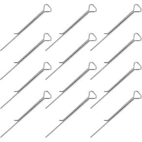 حوامل فتيل الشموع، 12 قطعة من مشابك فتيل الشموع المصنوعة من الفولاذ الكربوني لصنعها بنفسك، مشابك التثبيت، أداة حامل لأشكال الحاويات المختلفة، 4. 32 بوصة/11 سم in Kuwait