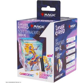 Gamegenic Magic: The Gathering Lorwyn Eclipsed SOFT DYNACRATE 100+ XL - Ashling، Rekindled/Ashling، تصميم Rimebound، مقسم Sizemorph مرن لأكثر من 80-100 بطاقة مزدوجة الأكمام، آلية القفل الذاتي in Kuwait
