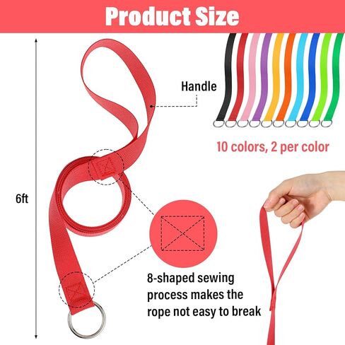 20 قطعة من مقود الكلاب المنزلق، مقاود قصيرة بطول 6 أقدام مع حلقة على شكل حرف O ملونة من النايلون للكلاب، مقاود انزلاقية للكلاب الكبيرة، مقاود سحب للكلاب والقطط وتدريب المشي والجري والإنقاذ ومأوى للعناية بالحيوانات in Kuwait