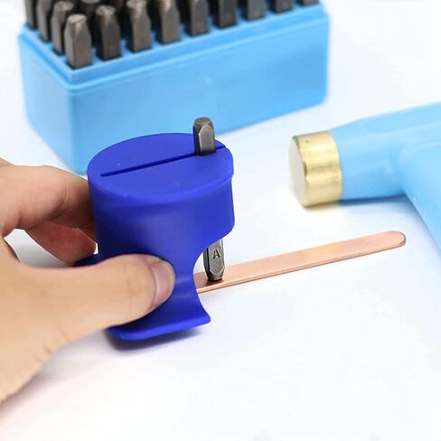 تركيبات ختم معدنية Strike Jig Handguard DIY من أجل ختم يدوي لكتلة المقاعد الفولاذية - 10X10 مم، أزرق in Kuwait