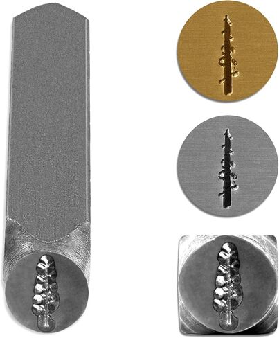 The Craft Guy Metal Stamp, 5/16 Inches (8mm) Tree Pattern Jewelry Metal Punch Stamping Tools, Alloy Steel Metal Stamping Tools for Jewelry Craft Stamping and Dog Tags Personalized (Tree 3) in Saudi Arabia