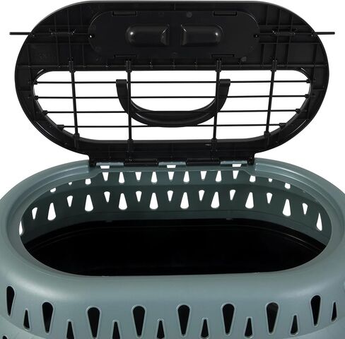 Load Pet Carrier Cat Kennel, 19" Length, for Pets up to 10 lb, Green in Saudi Arabia