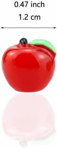 40 PCS Red Miniature Resin Apples Tiny Plastic Apples Bulk Resin Fruit 0.47 inch for Photography Props Home Kitchen Table in Saudi Arabia