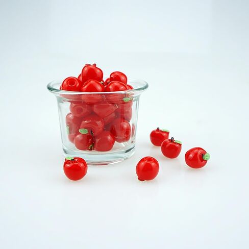 40 PCS Red Miniature Resin Apples Tiny Plastic Apples Bulk Resin Fruit 0.47 inch for Photography Props Home Kitchen Table in Saudi Arabia