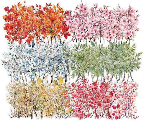 مجموعة ملصقات فروع مكونة من 120 قطعة لمستلزمات سجل القصاصات، وملصقات سجل القصاصات الورقية، وملصق أوراق طبيعية لدفتر القصاصات، والمخطط، والمجلة غير المرغوب فيها، ومجلات الرصاص in Kuwait