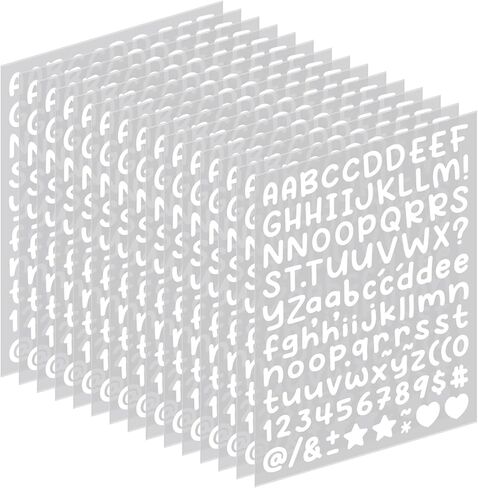 4144 Pcs Alphabet Stickers 37 Sheets Small Letter Stickers,0.5'' Self-Adhesive Vinyl Waterproof Alphabet Number,Labels DIY Crafts Art Making,Windows, Doors, Signs,Notebook (Colorful) in Saudi Arabia