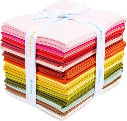 Confetti Cotton Solids Warm 24 Fat Quarters Riley Blake Designs FQ-WAR120-24 in Saudi Arabia