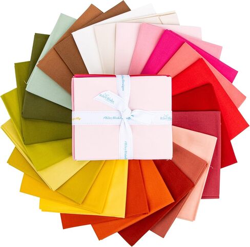 Confetti Cotton Solids Warm 24 Fat Quarters Riley Blake Designs FQ-WAR120-24 in Saudi Arabia