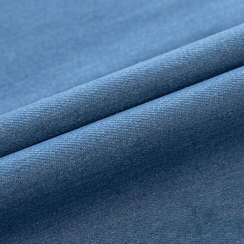 قماش الدنيم من The Yard، نسيج مرن 14oz، قماش قطني نقي مغسول باللون الأزرق بعرض 145 سم/57 بوصة (الحجم: 2 ياردة، اللون: أزرق) in Saudi Arabia