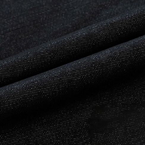 قماش الدنيم من The Yard، نسيج مرن 14oz، قماش قطني نقي مغسول باللون الأزرق بعرض 145 سم/57 بوصة (الحجم: 2 ياردة، اللون: أزرق) in Kuwait