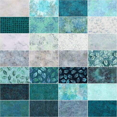 التعبيرات Batiks Silver Shores 28 Fat Quarters Riley Blake Designs FQ-23553-28 in Kuwait