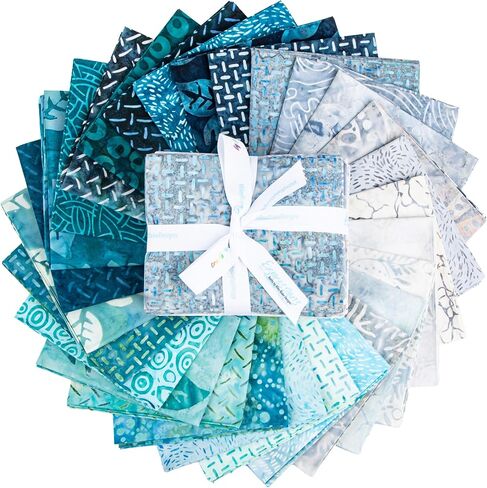 التعبيرات Batiks Silver Shores 28 Fat Quarters Riley Blake Designs FQ-23553-28 in Kuwait