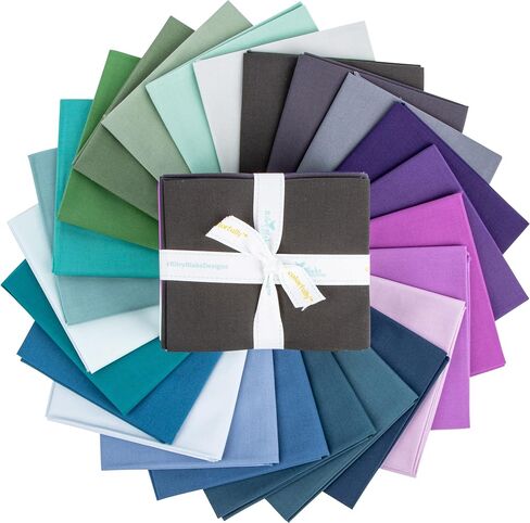 Confetti Cotton Solids Cool 24 Fat Quarters Riley Blake Designs FQ-COO120-24 in Saudi Arabia