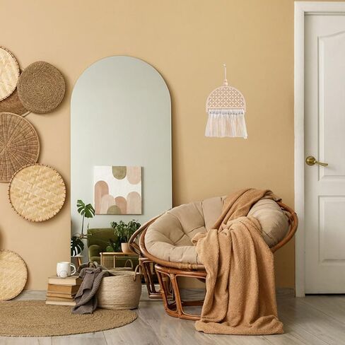 FREEBLOSS 6Pcs Mandala Macrame Frame Lotus Macrame Hanging Supplies Wood Dreamcatcher Frame Nature Wooden Hoop for Macrame Wall Hangings DIY Macrame Kit Craft Supplies Home Decor in Saudi Arabia