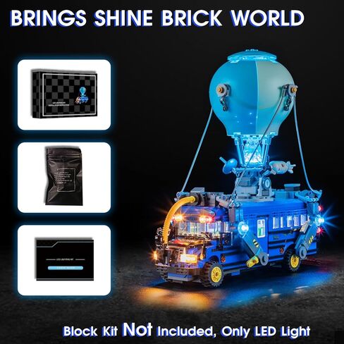Vaodest LED Light for Lego Battle Bus 77073 Set,Design and Configuration Compatible with Model 77073(LED Light Only, Not Building Block Kit) in Saudi Arabia