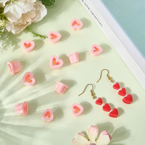 SUNNYCLUE 1 Box 12Pcs 12 Styles Heart Clay Earring Cutters Valentines Polymer Clay Cutters Plastic Love Heart Shapes Pressed Cutting Molds Tool Set for Jewelry Making Earrings Adults Supplies in Saudi Arabia
