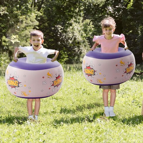 DIMAR GARDEN 2 Pcs Sumo Balls, Inflatable Bubble Bounce Ball for Outdoor Fun, Lawn Game Play in Saudi Arabia