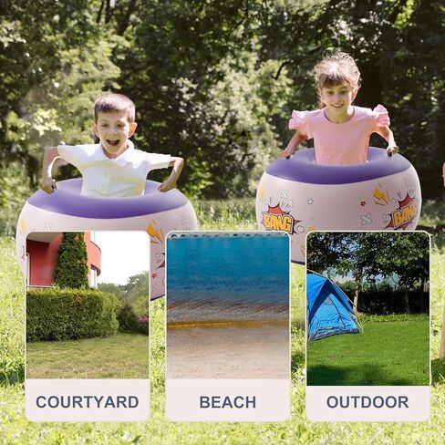 DIMAR GARDEN 2 Pcs Sumo Balls, Inflatable Bubble Bounce Ball for Outdoor Fun, Lawn Game Play in Saudi Arabia