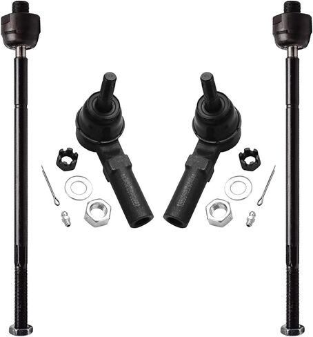 Detroit Axle - Front 4pc Tie Rods for 12-16 Honda CR-V, 4 Outer & Inner Tie Rod Ends 2012 2013 2014 2015 2016 Replacement in Saudi Arabia