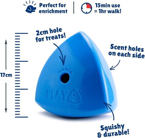 Roolo Dog Treat Dispenser Toy – Dog Toys Interactive Enrichment Puzzle Feeder for All Dog Sizes and Breeds – Durable Slow Feeder for Mental Stimulation & Boredom Relief Gifts for Dogs in Saudi Arabia
