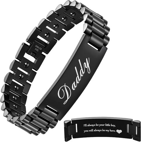 Jecanori Ultra Strength Mens Magnetic Bracelet, Magnetic Bracelets for Men, Jewellry Gift with Sizing Tool in Kuwait