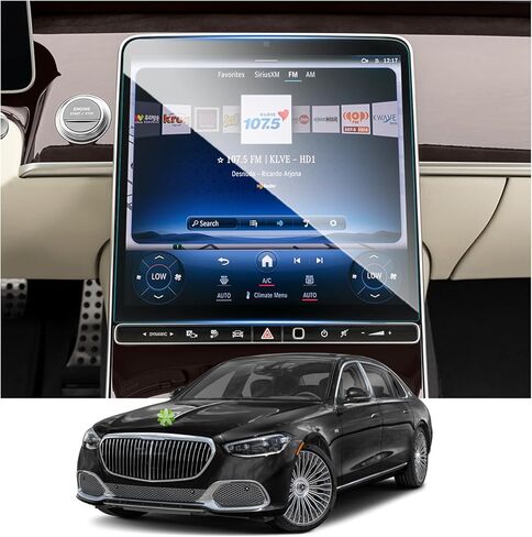 2021+ Benz S Class Screen Protector Benz S Class Accessories 2PCS TPU الصف الخلفي أفلام تكييف الهواء متوافقة مع 2021 2022 2023 Benz S Class W223 in Saudi Arabia