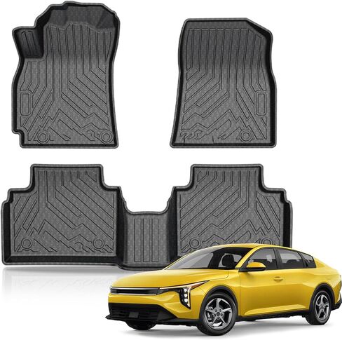 KUST Floor Mats for Honda Accord 2018-2022, All Weather Floor Liners TPE Rubber Mats for Accord Accessories Front Rear 2 Row High Side in Kuwait
