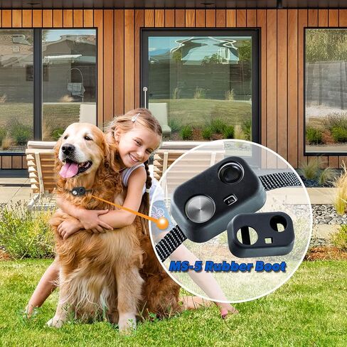 حذاء مطاطي لطوق MS-5، يعمل مع باب الطاقة للحيوانات الأليفة من شركة High Tech Pet (أسود) in Kuwait