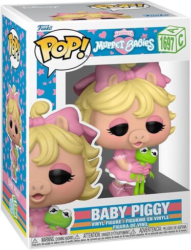 فانكو بوب! ديزني: Muppet Babies - Baby Piggy - مجسم من الفينيل قابل للتجميع - فكرة هدية - بضائع رسمية - ألعاب للأطفال والكبار - عشاق التلفزيون - نموذج مجسم لهواة الجمع والعرض in Kuwait