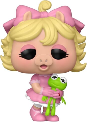 فانكو بوب! ديزني: Muppet Babies - Baby Piggy - مجسم من الفينيل قابل للتجميع - فكرة هدية - بضائع رسمية - ألعاب للأطفال والكبار - عشاق التلفزيون - نموذج مجسم لهواة الجمع والعرض in Kuwait