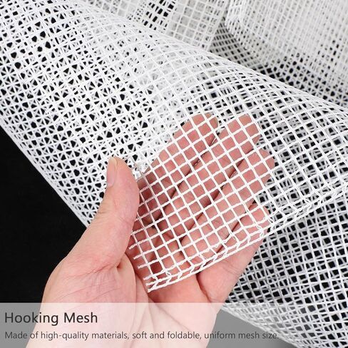 Veemoon ربط شبكة البساط قماش DIY التطريز أداة حرفية لخطاف مزلاج السجاد السجاد الوسائد شبكة بيضاء المواد الحرفية لديكور المنزل اليدوية in Kuwait