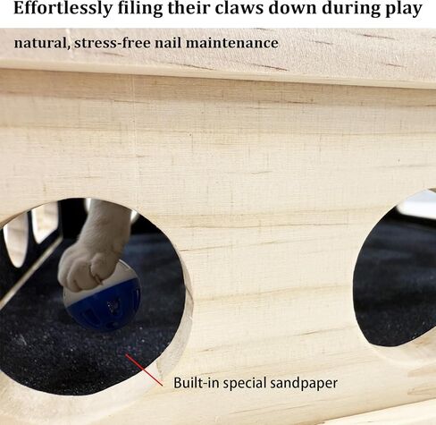 صندوق إثراء لغز الخدش للقطط، صندوق إثراء مبرد أظافر القطط، ورق الصنفرة، لعبة علاج القطط التفاعلية، خالية من الإجهاد، الخدوش التي تقليم الأظافر in Kuwait