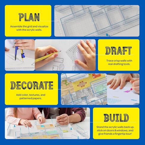 Dan&Darci Architecture Kit for Kids - 8 9 10 11 12 Year Old Girl Gifts - Boys Toys Age 8-10 - STEM Toys for Ages 8-13 - 12 Year Old Boy Birthday Gift for Girls - Architect Home Model Kit in Saudi Arabia