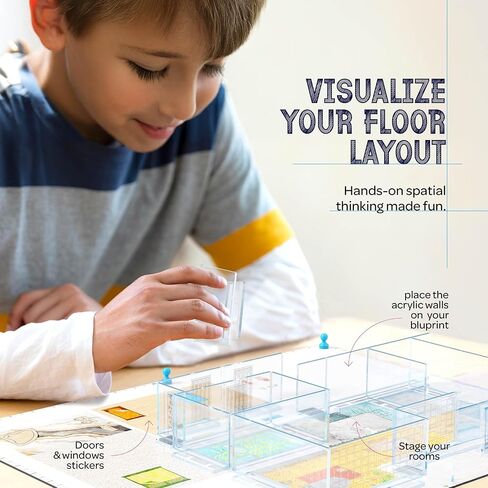 Dan&Darci Architecture Kit for Kids - 8 9 10 11 12 Year Old Girl Gifts - Boys Toys Age 8-10 - STEM Toys for Ages 8-13 - 12 Year Old Boy Birthday Gift for Girls - Architect Home Model Kit in Saudi Arabia