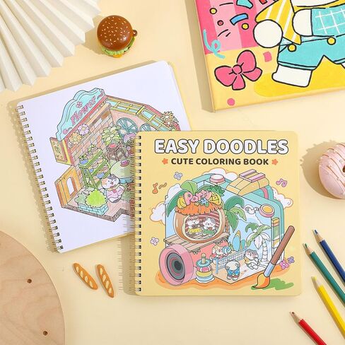 Mini Coloring Book for Women, 35 Pages Forest Dreams Small Coloring Books for Adults to Relax and Relieve Anxiety, Gift for Mother's Day, Birthdays, Christmas, Anniversaries in Saudi Arabia