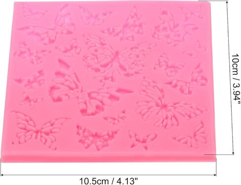 1pcs Polymer Clay Mold, Clay Mold Fondant Mold Butterfly Mold Silicone Rose for Crafts Air Dry DIY Cakes Chocolate Candy Sugar Baking, Pink in Saudi Arabia