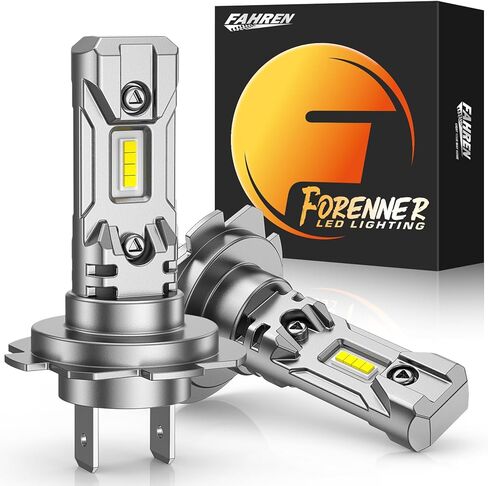 Forenner Fahren 9005 9006 𝐋𝐄𝐃 المصابيح ، 𝟏𝟎𝟎𝟎𝟎𝟎𝐋𝐌 𝟏𝟎𝟎𝟎 𝟏𝟎𝟎𝟎 ٪ أكثر إشراقًا ، 1: 1 الحجم HB3 HB4 Light Light Bulb 6500K أبيض ، مقاومة للتشغيل IP68 ، حزمة من 4 in Saudi Arabia