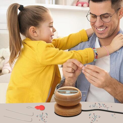 Bracelet Making Machine, Rotating Speed Adjustment Arts and Crafts Tool, Electric Bead Spinner for Hobbyists, Jewelry Lovers, Girls, Women, DIY Projects in Saudi Arabia