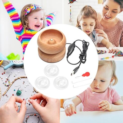 Bracelet Making Machine, Rotating Speed Adjustment Arts and Crafts Tool, Electric Bead Spinner for Hobbyists, Jewelry Lovers, Girls, Women, DIY Projects in Saudi Arabia