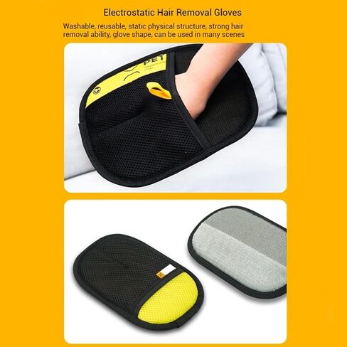 Reusable Electrostatic Pet Grooming Glove, Hair Removal Mitt for Dog Cat Shedding on Furniture Clothes in Saudi Arabia